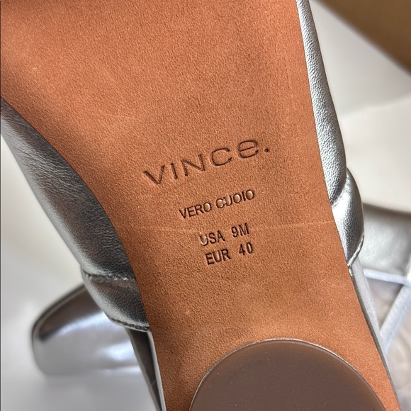 Vince‎ Venice Metallic Leather Slingback Flat - Picture 6 of 7